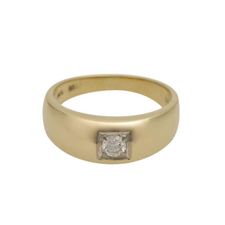 Ring mit Brillant, ca. 0,19ct (punz.) - Foto 1