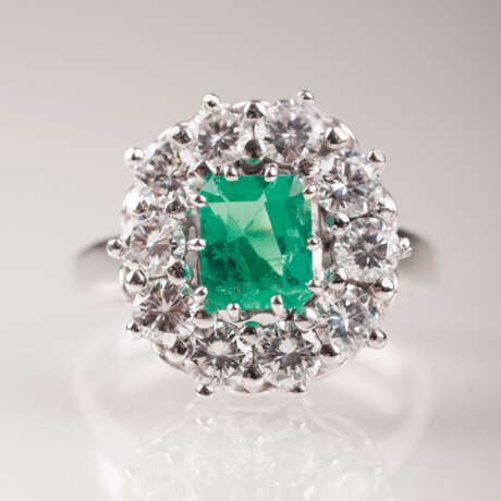 ''Vintage Smaragd-Brillant-Ring'' - Foto 1