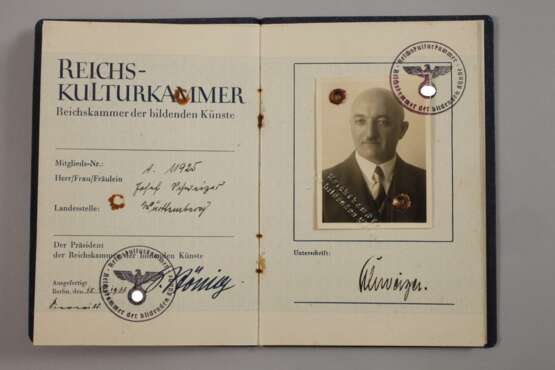 Konvolut Mitgliedsbücher und Papiere 3. Reich - photo 2