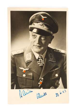 Autograph Oberst Oskar Bauer - photo 1