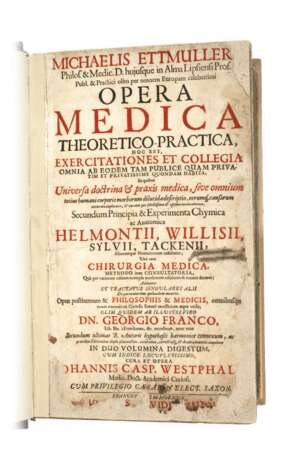 Michaelis Ettmulleri Opera Medica 1696 - photo 1