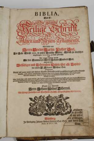 Dilherr/Endter Bibel 1720 - photo 3