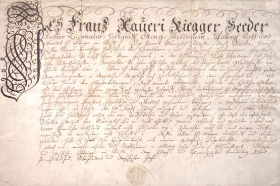 Historische Urkunde - photo 1