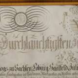 Gesellenbrief eines Gärtners Sachsen-Coburg 1824 - photo 2