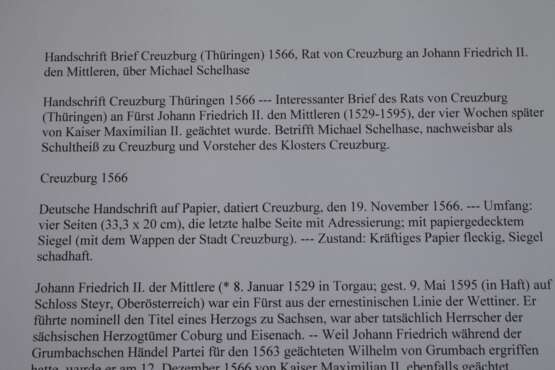 Historischer Brief des Rates von Creuzburg - photo 6