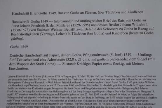 Historischer Brief des Rates von Gotha - photo 7