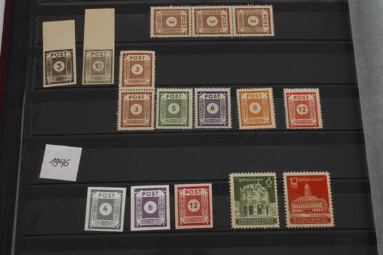 Konvolut Briefmarken Besatzung, Berlin und Welt - photo 8