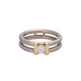 Ring mit Brillant ca. 0,35 ct, - photo 1