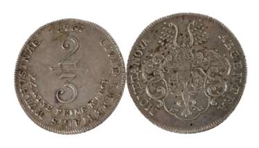 Zwei 2/3 Taler Mühlhausen