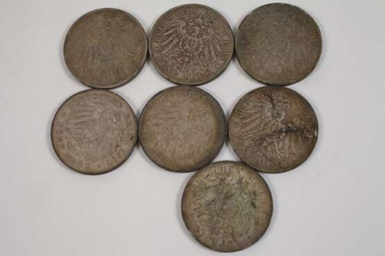 Konvolut 5 Reichsmark Silbermünzen - photo 5