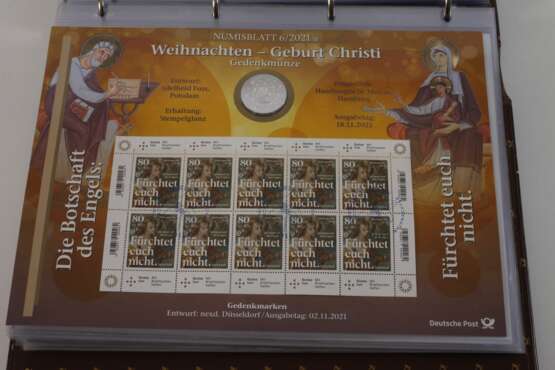 Konvolut Numisblätter 20 Euro - Foto 7