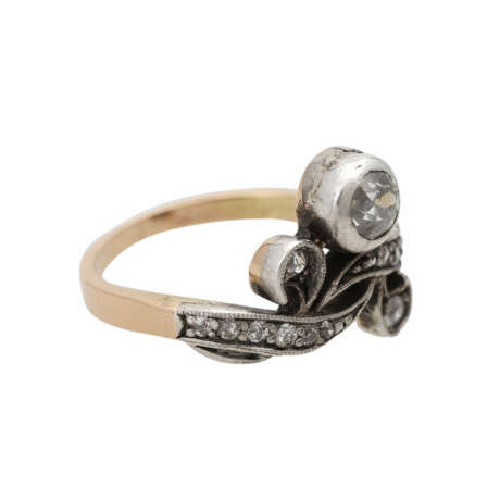 Ring mit Altschliffdiamanten, - Foto 2