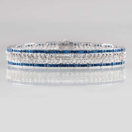 Tiffany & Co. ''Elegantes Saphir-Diamant-Armband'' - фото 1