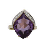 Ring mit Amethyst im Fantasieschliff - фото 1