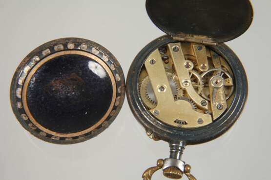 Damenhängeuhr Emaille - Foto 4