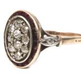 Historischer Ring mit Diamanten und Granaten - photo 1