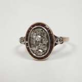 Historischer Ring mit Diamanten und Granaten - photo 2