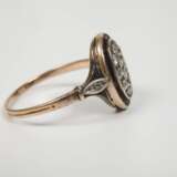 Historischer Ring mit Diamanten und Granaten - photo 3