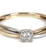 Produktkatalog. Drei Brillantringe