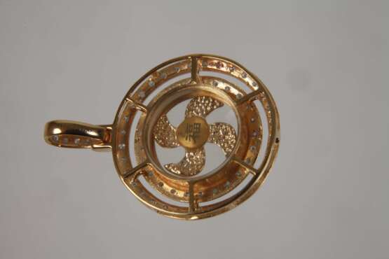 Kinetischer Anhänger mit Diamanten - photo 3