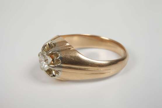 Herrenring mit Brillant von ca. 0,7 ct - photo 2