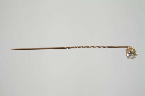 Reversnadel mit Altschliffdiamant von ca. 0,8 ct - Foto 4