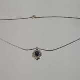 Anhänger mit Saphir und Brillanten von zusammen ca. 1,2 ct - photo 2