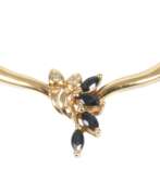 Aperçu. Collier mit Saphiren und Diamanten