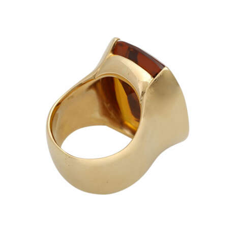 Ring mit Citrin, antik facettiert, ca. 24x18 mm, - фото 3