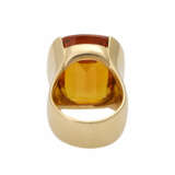 Ring mit Citrin, antik facettiert, ca. 24x18 mm, - Foto 4