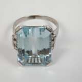 Damenring mit Aquamarin und Brillanten - photo 2