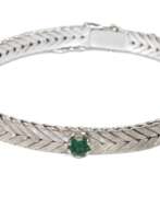 Ювелирные изделия. Armband mit Smaragden und Brillanten
