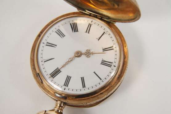 Jugendstil-Hängeuhr Emaille - photo 4