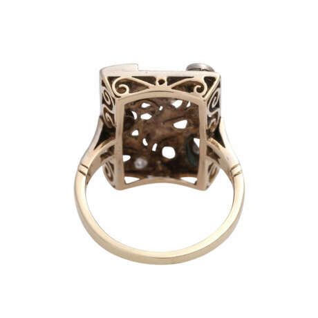 Ring mit 20 Diamantrosen, zusammen ca. 0,8 ct, - Foto 4