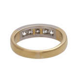 Ring mit 5 Brillanten, zusammen ca. 0,5 ct, FW-WEISS (G-H)/VS - Foto 4