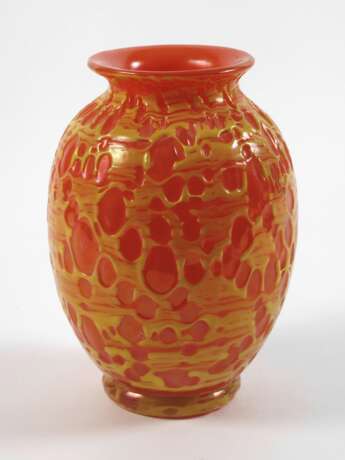 Loetz Witwe Vase Orange Orbulin Neu - photo 1