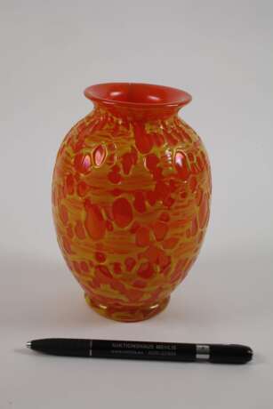 Loetz Witwe Vase Orange Orbulin Neu - photo 2
