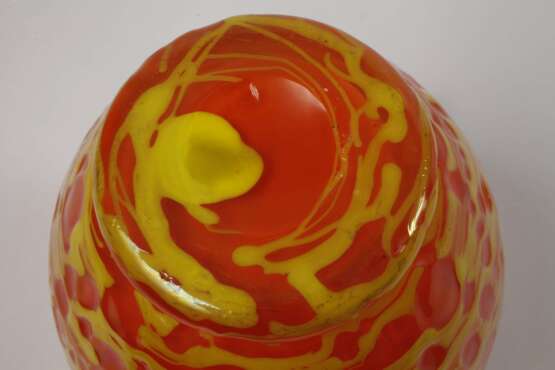 Loetz Witwe Vase Orange Orbulin Neu - photo 4