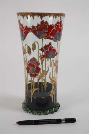 Fritz Heckert Vase mit Mohndekor - Foto 2
