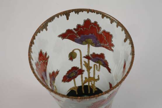 Fritz Heckert Vase mit Mohndekor - Foto 3