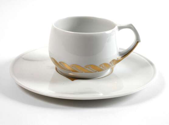 Meissen Teetasse mit Untertasse "Peitschenhieb" - Foto 1