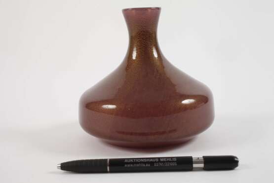 Murano Vase mit zerplatzter Goldfolie - photo 2