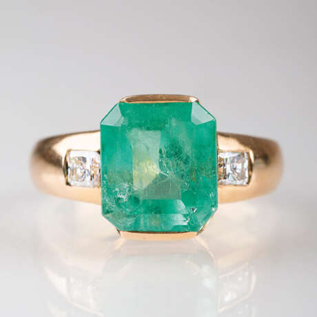 ''Smaragd-Diamant-Ring'' - Foto 1