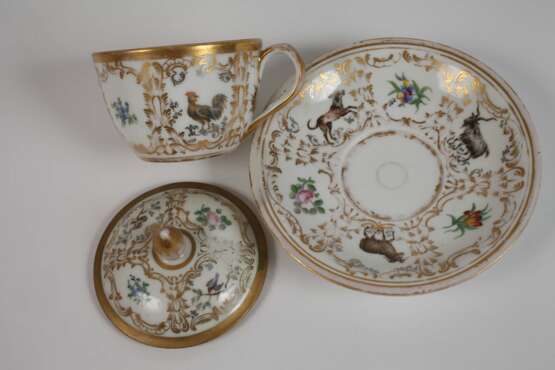 Gardner Moskau Deckeltasse Tiermalerei - photo 2