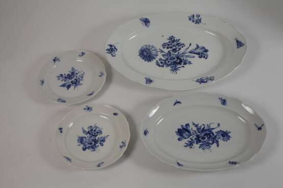 Meissen umfangreiches Speiseservice "Blaue Blume" - photo 8