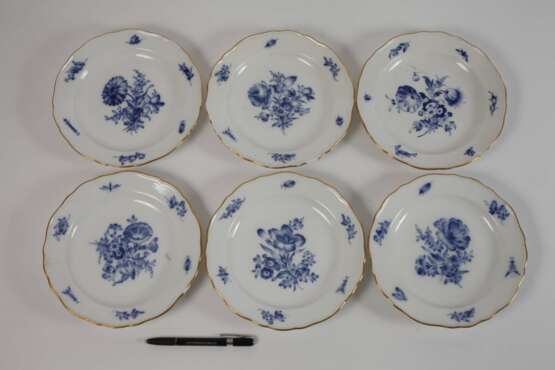 Meissen umfangreiches Speiseservice "Blaue Blume" - photo 14