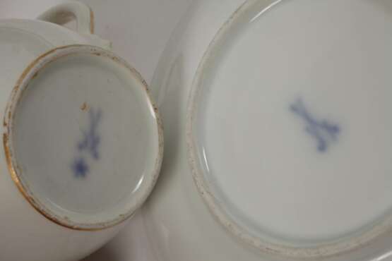 Meissen prunkvolles Kaffeeservice und Teekanne - photo 2
