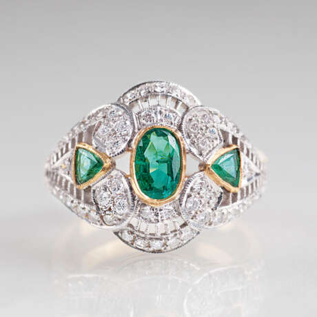 ''Smaragd-Brillant-Ring'' - photo 1