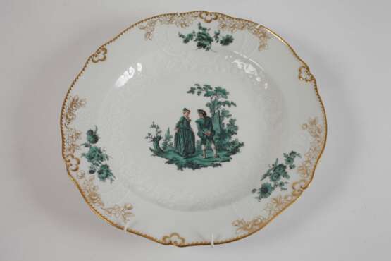 Meissen Wandteller "Figurenmalerei nach Watteau" - фото 2