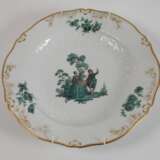 Meissen Wandteller "Figurenmalerei nach Watteau" - Foto 2